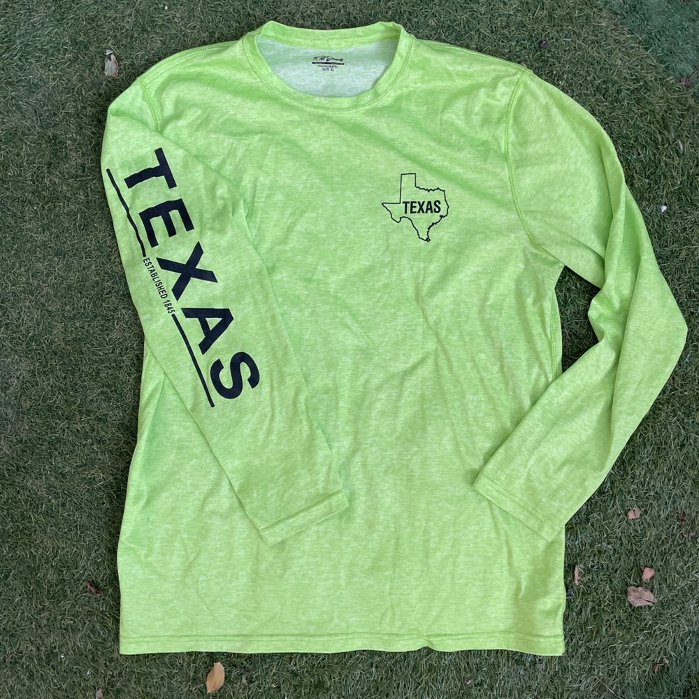 Fishing Coverup Lime Green Long Sleeve Tee F.H. Davis Outdoor Beach
